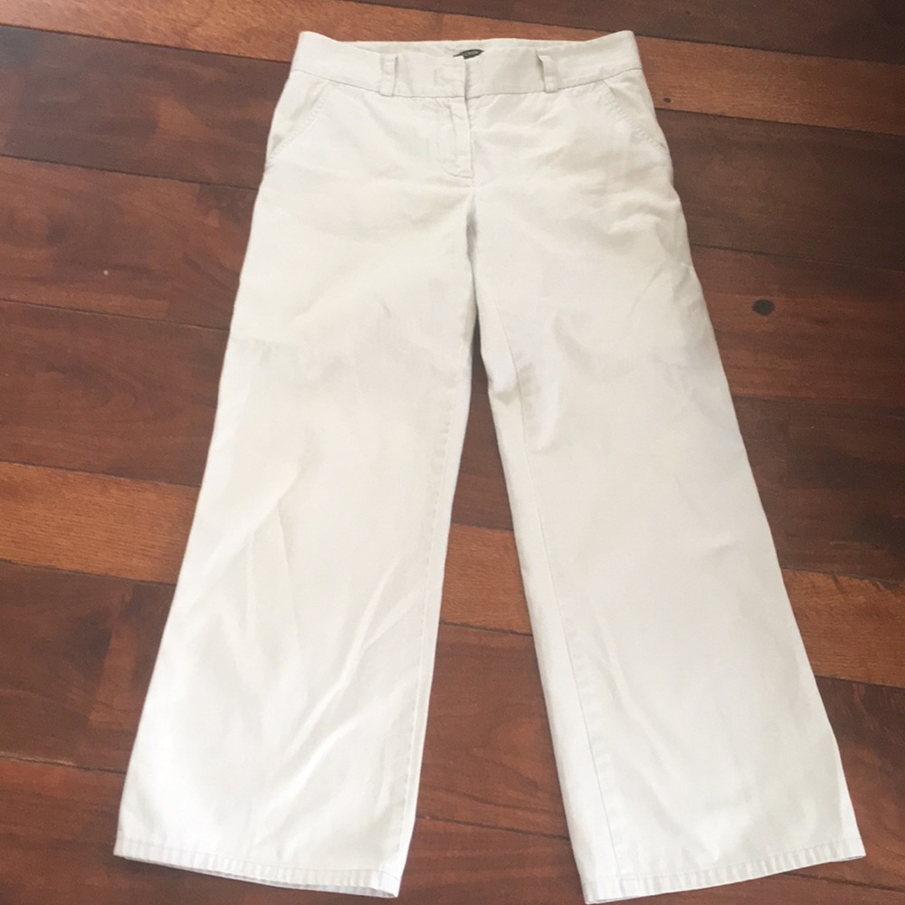 J. Crew favorite fit thick cotton wide leg pants